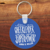 Cheerleader Sleutelhanger met Funny Quote (Voorkant)