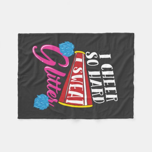 Cheerleader Sport Gift Fleece Deken (Voorkant (Horizontaal))
