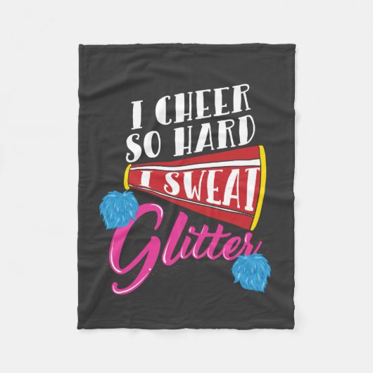 Cheerleader Sport Gift Fleece Deken (Voorkant)