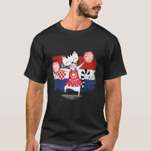 Cheerleader Squad Cheerleading Croat Kroatië T-shirt
