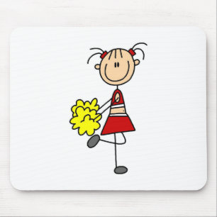 Cheerleader Stick Figure Muismat
