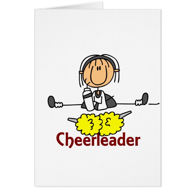 Cheerleader Stick Figuur (Voorkant)