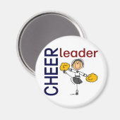 Cheerleader Stick Figuur Magneet (Voorkant / Achterkant)