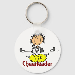 Cheerleader Stick Figuur Sleutelhanger