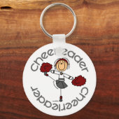 Cheerleader Stick Figuur Sleutelhanger (Voorkant)