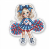 Cheerleader Sticker (Voorkant)