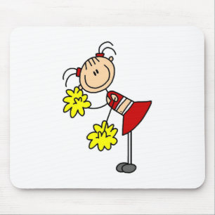 Cheerleader Stickfiguur Muismat