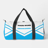 cheerleader tas, blauw lucht wit, Cheers Plunjezak (Voorkant)