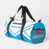 cheerleader tas, blauw lucht wit, Cheers Plunjezak (Rechterhoek)