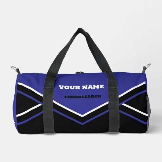 cheerleader tas, BLAUW, WIT & ZWART 1 CHEER Plunjezak (Voorkant)