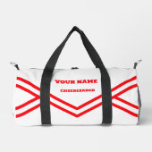 Cheerleader tas, rood en wit plunjezak (Voorkant)