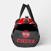 Cheerleader tas, rood, wit & zwart plunjezak (Rechts)
