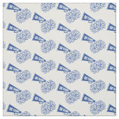 Cheerleader Team School Colors Blue & White Stof (Swatch)