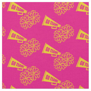 Cheerleader Team School Colors Gold en roze Stof