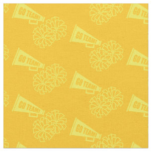 Cheerleader Team School Colors Yellow & Gold Stof