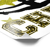 Cheerleader teen aanraking foto afdruk (Hoek)