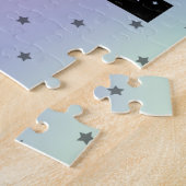 Cheerleader Typography Cute Ombre Gradient Trendy Legpuzzel (Zijkant)