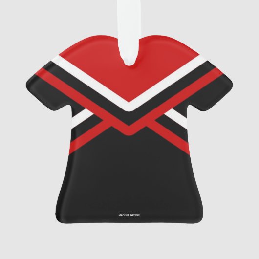 Cheerleader Uniform Acrylornaments Ornament (achterkant)
