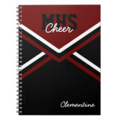 Cheerleader Uniform-laptop op school Notitieboek (Voorkant)