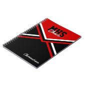 Cheerleader Uniform-laptop op school Notitieboek (Linkerzijde)