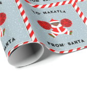 Cheerleader Vakantiegeschenken Cadeaupapier (Rol Hoek)