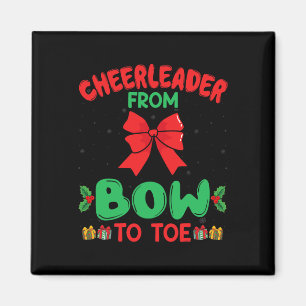 Cheerleader van hoofddeksel tot teen Grappige Chee Magneet