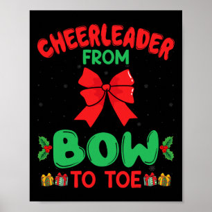 Cheerleader van hoofddeksel tot teen Grappige Chee Poster