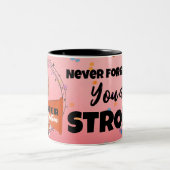 Cheerleader, vergeet nooit dat je een sterke mok b (Center)