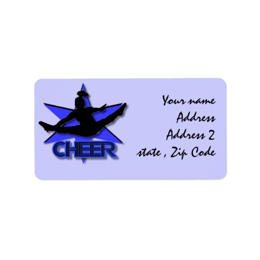 Cheerleader verzendlabels etiket (Voorkant)