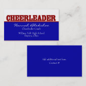 Cheerleader Visitekaartje (Voorkant / Achterkant)