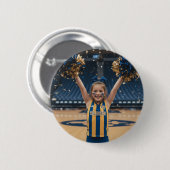 Cheerleader Voeg foto toe  Ronde Button 5,7 Cm (Voorkant /achterkant)