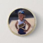 Cheerleader Voeg foto toe Ronde Button 5,7 Cm (Voorkant)