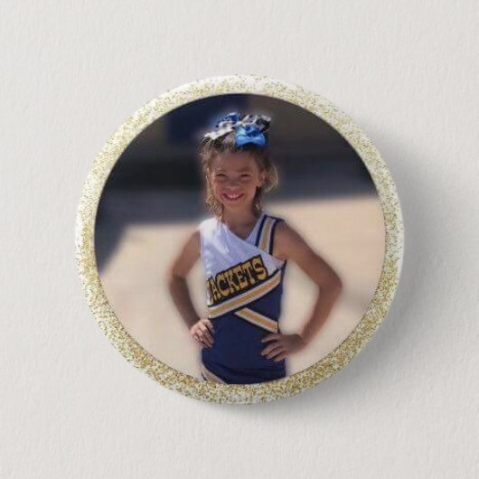 Cheerleader Voeg foto toe Ronde Button 5,7 Cm (Voorkant)