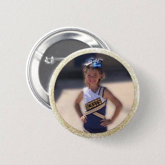 Cheerleader Voeg foto toe Ronde Button 5,7 Cm (Voorkant /achterkant)