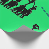 Cheerleader "Vrolijk Kerstfeest" Cadeaupapier (Hoek)