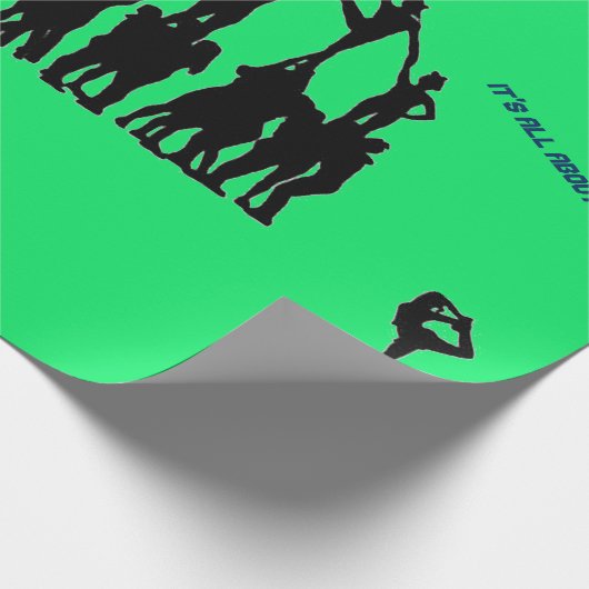 Cheerleader "Vrolijk Kerstfeest" Cadeaupapier (Hoek)