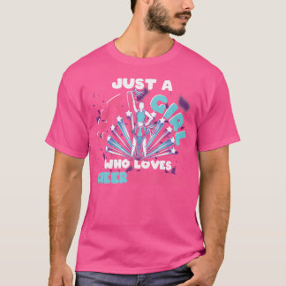 Cheerleader vrouwen gewoon een Schattige meisje da T-shirt