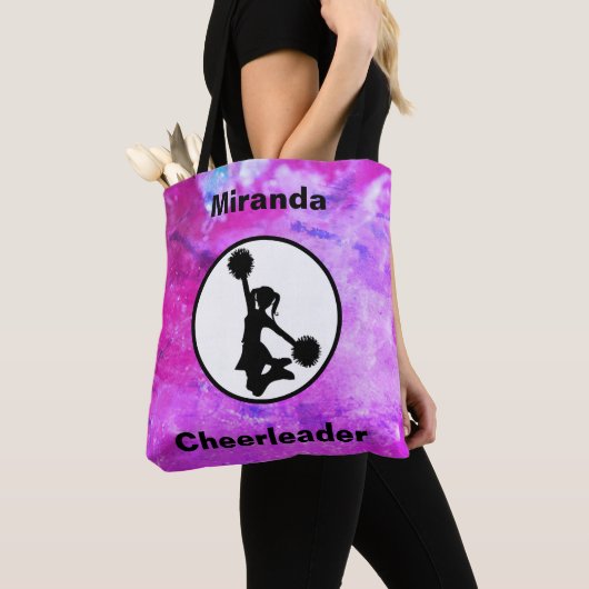 Cheerleader Waterverf Canvas tas (Dichtbij)