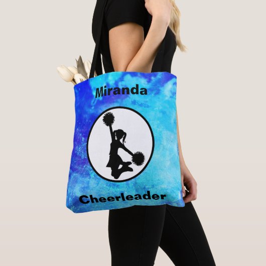 Cheerleader Waterverf Canvas tas (Dichtbij)