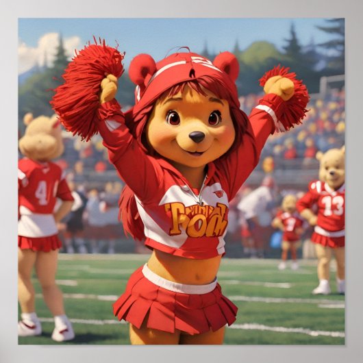 Cheerleader Winnie de Pooh 1 Poster (Voorkant)