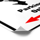 CHEERLEADER Zone Parkeerteken Poster (Hoek)