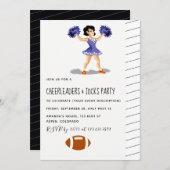 Cheerleaders and Jocks Party Invitation Kaart (Voorkant / Achterkant)