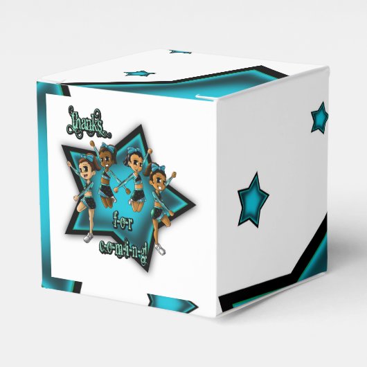 Cheerleaders Birthday Bedankdoosjes (Voorkant Zijde)