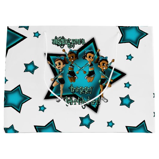 Cheerleaders Birthday Large Cadeautasje (Voorkant)