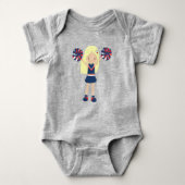 Cheerleaders, Cheerleading, Aardig Meisje, Blond H Romper (Voorkant)