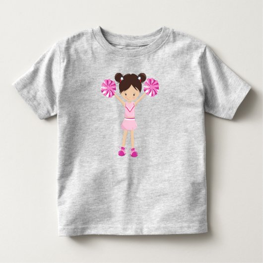 Cheerleaders, Cheerleading, Mooie Meisje, Bruin Ha Kinder Shirts (Voorkant)
