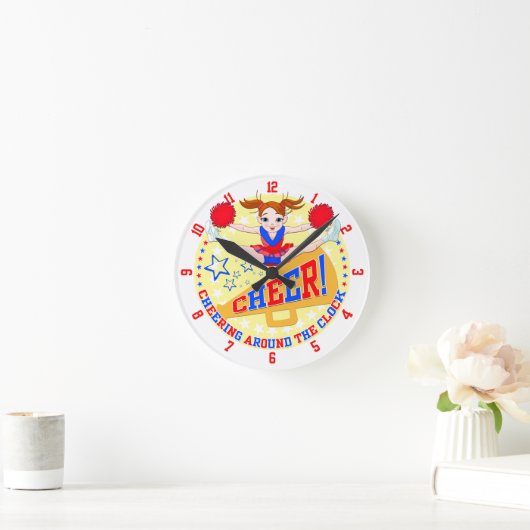 Cheerleaders Clock Ronde Klok (Huis)