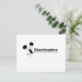 cheerleaders doen het met hun benen in de lucht briefkaart (Staand voorkant)