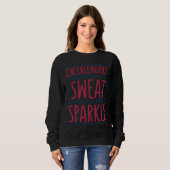 Cheerleaders Don't Sweat We Sparkle Cheering Cheer Trui (Voorkant volledig)