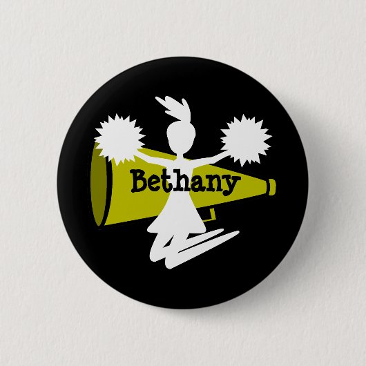 Cheerleader's Flair-Buttonnen Ronde Button 5,7 Cm (Voorkant)